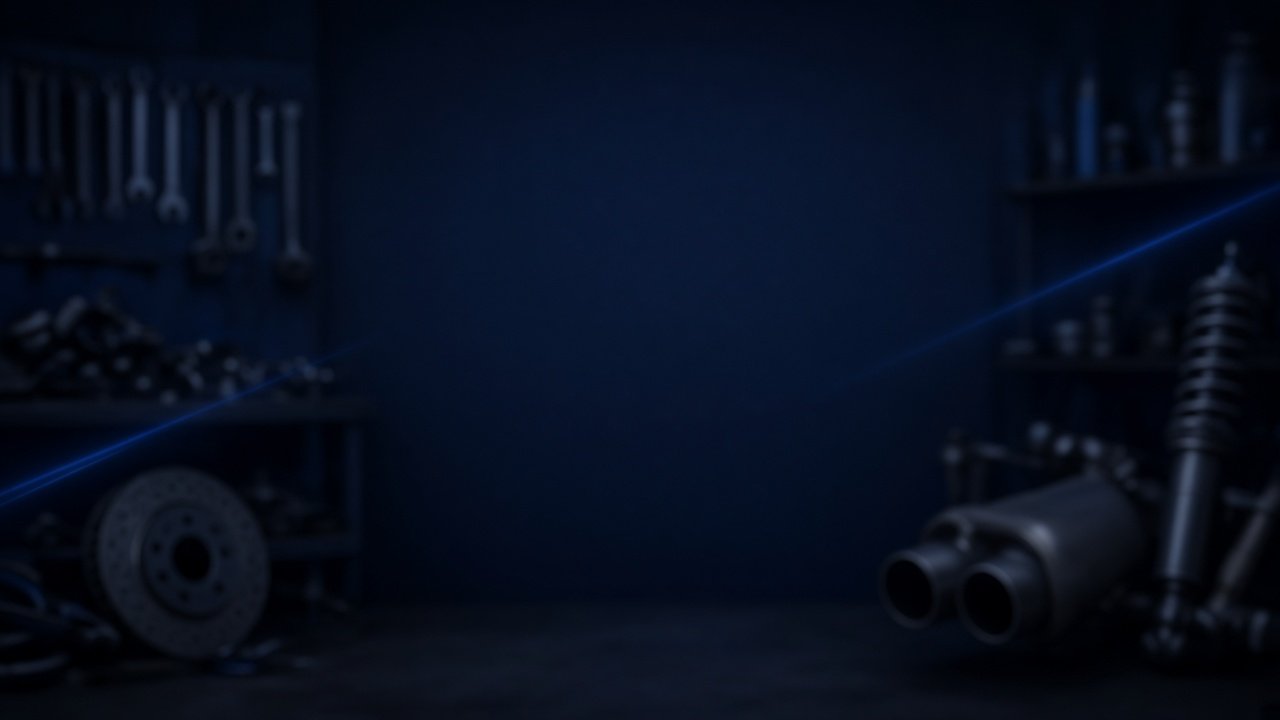 Car parts workshop banner